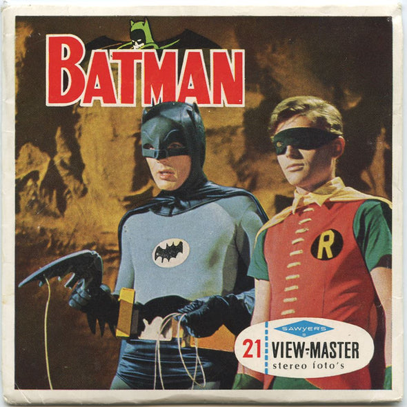 Batman - View-Master 3 Reel Packet - 1960s vintage - B492 Packet 3dstereo 