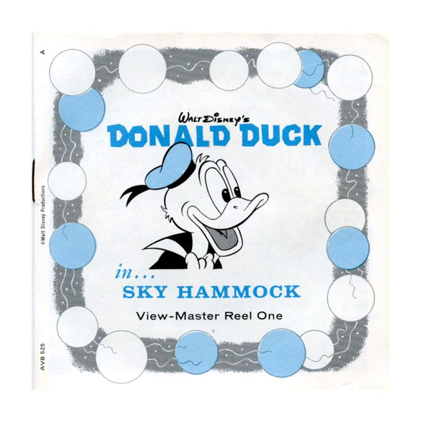 Donald Duck - View-Master 3 Reel Packet - 1970s - vintage - (ECO-B525-G4A) Packet 3Dstereo 
