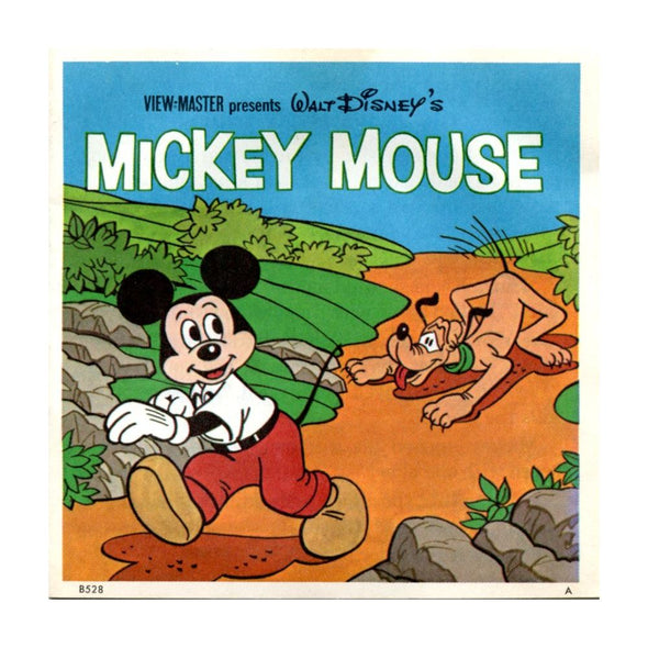 Mickey Mouse - View-Master 3 Reel Packet - 1960s - vintage - (ECO-B528-G1A) Packet 3Dstereo 