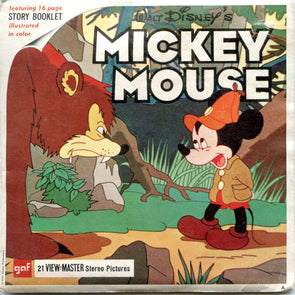 Mickey Mouse - View-Master 3 Reel Packet - 1960s - vintage - (ECO-B528-G1A) Packet 3Dstereo 