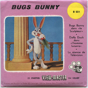 Bugs Bunny - View-Master 3 Reel Packet 1950's vintage - (PKT-B531-S4) Packet 3Dstereo 