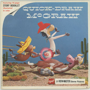 Quick Draw McGraw - View-Master 3 Reel Packet - 1960s - Vintage -(ECO- –