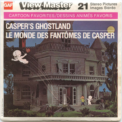 Casper's Ghostland - View-Master 3 Reel Packet - 1970's vintage - (PKT-B545C-G6NK) Packet 3dstereo 