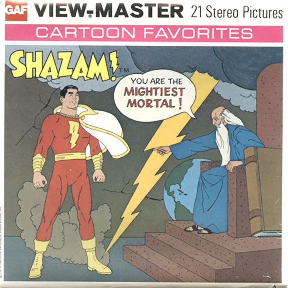4 ANDREW - Shazam - View-Master 3 Reel Packet - 1975 - vintage - B550-G5A - Factory Sealed Packet 3Dstereo 