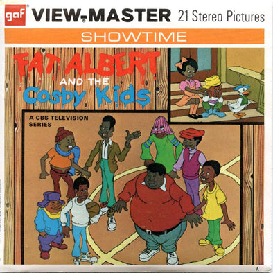 Fat Albert and The Cosby Kids - View-Master 3 Reel Packet - 1970s - Vintage - (zur Kleinsmiede) - (B554-G3A) Packet 3dstereo 