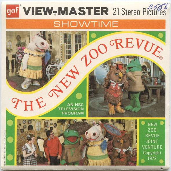 2-ANDREW-New Zoo Revue - View-Master 3 Reel Packet - 1970s - vintage - B566 Packet 3dstereo 