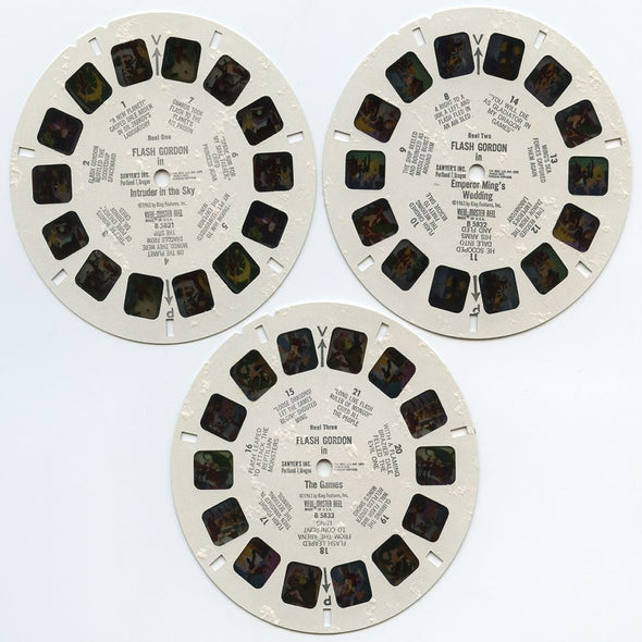 DALIA - Flash Gordon - View-Master 3 Reel Packet - 1960s - vintage - (B583-S6) Packet 3Dstereo 