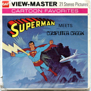 Superman - View-Master 3 Reel Packet - 1970s - vintage - (ECO-B584-G4A) Packet 3Dstereo 
