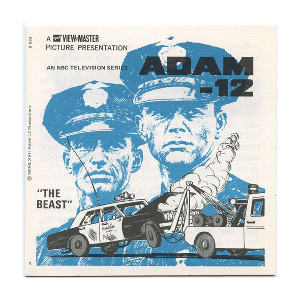 2- ANDREW- Adam-12 - View-Master 3 Reel Packet - 1970s vintage -B593 Packet 3dstereo 