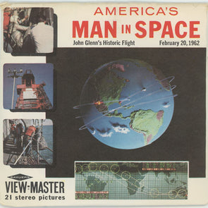 Andrew - America's Man in Space - View-Master 3 Reel Packet - 1960s - vintage - (B657-S5) Packet 3dstereo 