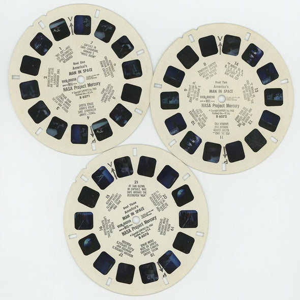 Andrew - America's Man in Space - View-Master 3 Reel Packet - 1960s - vintage - (B657-S5) Packet 3dstereo 