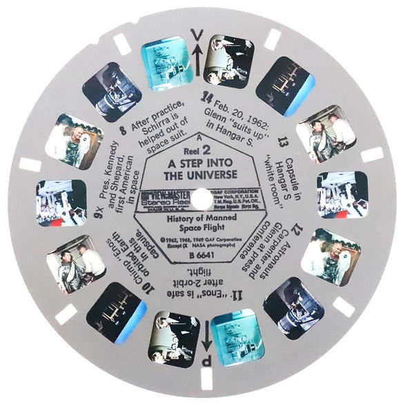 4 ANDREW - Step into the Universe - View-Master 10 Reel Set - 1968, 69 - B6640-B6649 Reels 3dstereo 