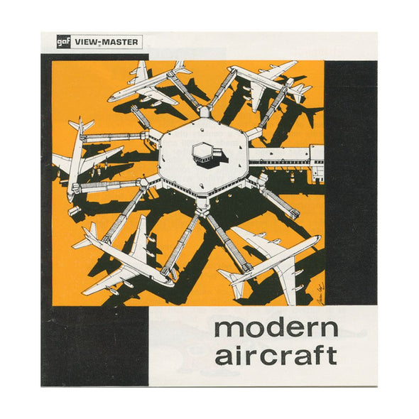 4 ANDREW - Modern Aircraft - View-Master 3 Reel Packet - vintage - B672E-BG1 Packet 3dstereo 