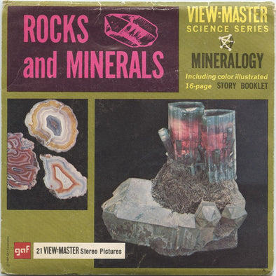 2 ANDREW - Rocks and Minerals - Mineralogy - View-Master 3 Reel Packet - 1960s - vintage - B677-G1A Packet 3dstereo 