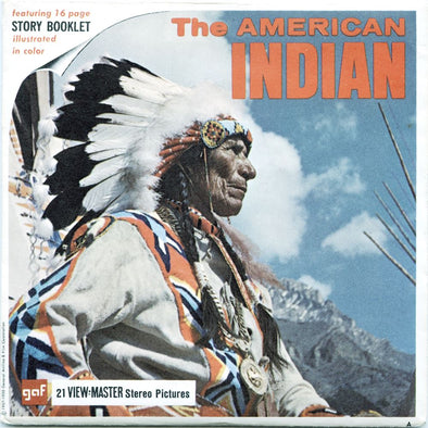 4 ANDREW - American Indian - View Master 3 Reel Packet - 1957 - vintage - B725-G1A Packet 3dstereo 