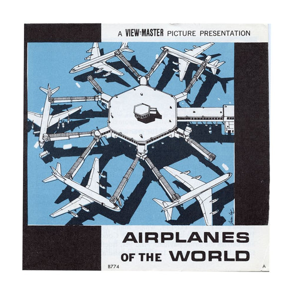 4 ANDREW - Airplanes of the World - View Master 3 Reel Packet - vintage - B773-G1A Packet 3dstereo 