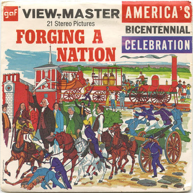 Forging A Nation - View-Master 3 Reel Packet - 1970s views - vintage - B811-G3A Packet 3Dstereo 