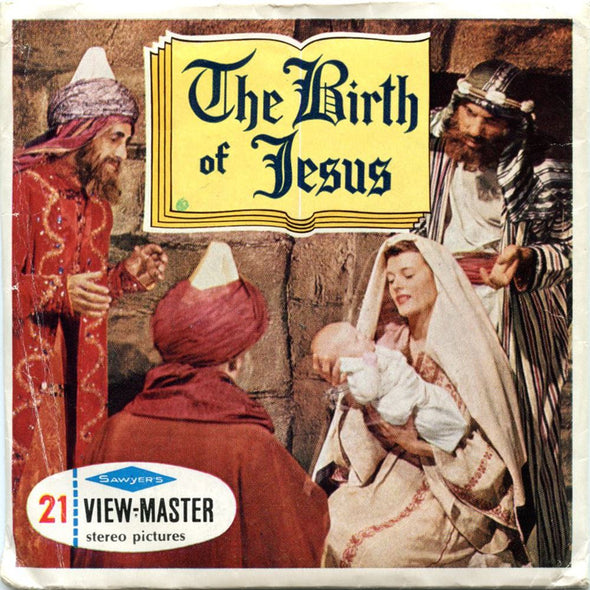 The Birth of Jesus - View-Master 3 Reel Packet - 1960s - Vintage - (zur Kleinsmiede) - (B875E-BS6) Packet 3dstereo 