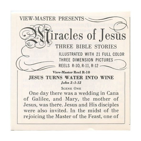2 ANDREW - Miracles of Jesus - View-Master 3 Reel Packet - 1947 - vintage - B878-S4 Packet 3dstereo 