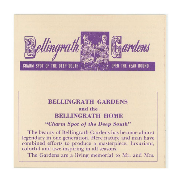 Bellingrath Gardens - Mobile, Alabama - View-Master 3 Reel Packet - 1950s views - vintage - (PKT-BELLIN-GARDENS-S3) Packet 3dstereo 