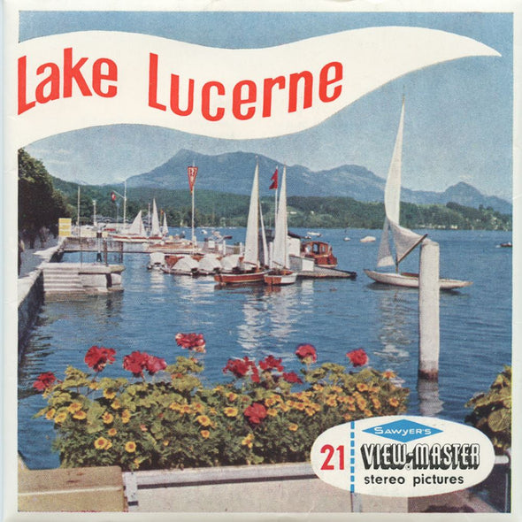 -ANDREW- Lake Lucerne - View-Master 3 Reel Packet - vintage - (C134-BS6) Packet 3Dstereo 
