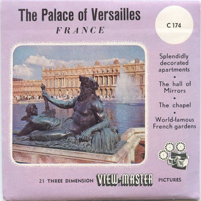 4 ANDREW - Palace of Versailles - View Master 3 Reel Packet - 1950s - vintage - C174-S4 Packet 3dstereo 