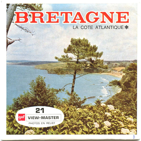 Bretagne - Cote Atlantique - View-Master 3 Reel Packet - views - vintage - C191F-BG1 Packet 3dstereo 