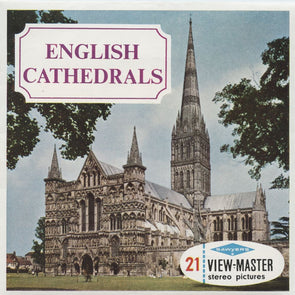 4 ANDREW - English Cathedrals - View Master 3 Reel Packet - 1960 - vintage - C296E-BS6 Packet 3dstereo 