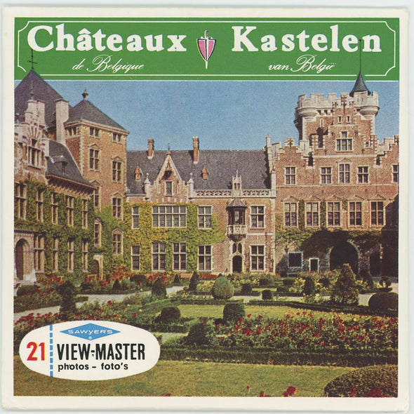 ANDREW - Chateaux Kastelen - View-Master 3 Reel Packet - 1960s view - vintage - (C350-BS6) Packet 3dstereo 