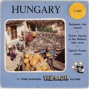 Hungary - View-Master 3 Reel Packet - 1950's view - vintage - (PKT-C665-BS4) Packet 3dstereo 