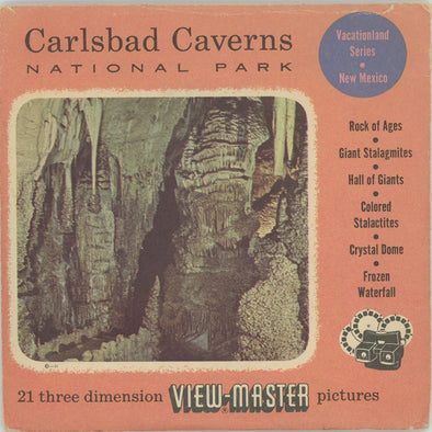 Carlsbad Caverns - National Park - View-Master 3 Reel Packet - 1950's view - vintage - (PKT-CARLSBAD-S3) Packet 3dstereo 