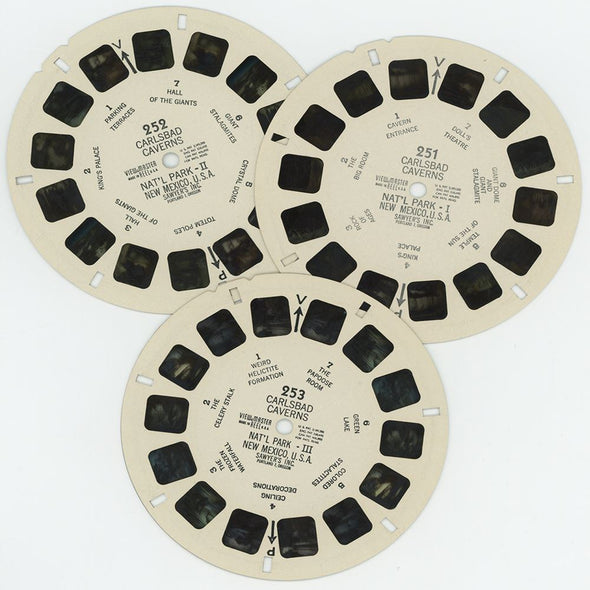 Carlsbad Caverns - National Park - View-Master 3 Reel Packet - 1950's view - vintage - (PKT-CARLSBAD-S3) Packet 3dstereo 