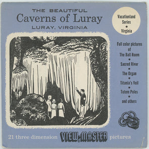 ANDREW - Beautiful Caverns of Luray - View-Master 3 Reel Packet 1950s view - vintage - (CAVERLURAY-S3) Packet 3dstereo 