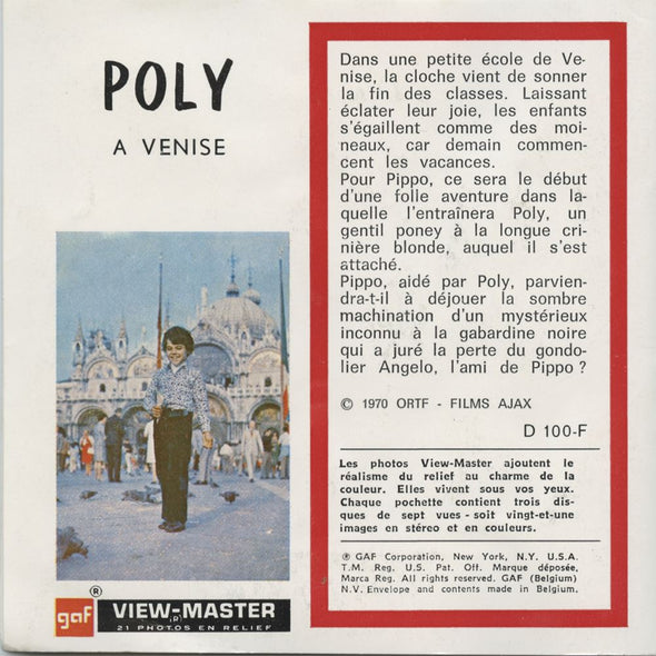 4 ANDREW - Poly a Venise - View-Master 3 Reel Packet - 1970 - vintage - D100F-BG3 Packet 3dstereo 