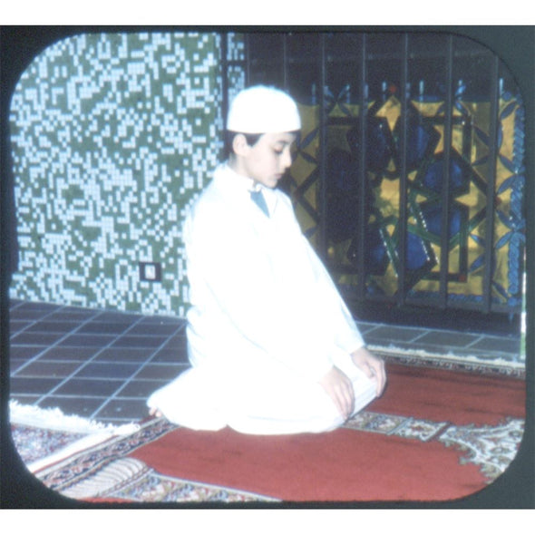3 ANDREW - Teaching Prayers - View-Master 3 Reel Set - booklet - Arabic language - vintage - D237 Reels 3dstereo 