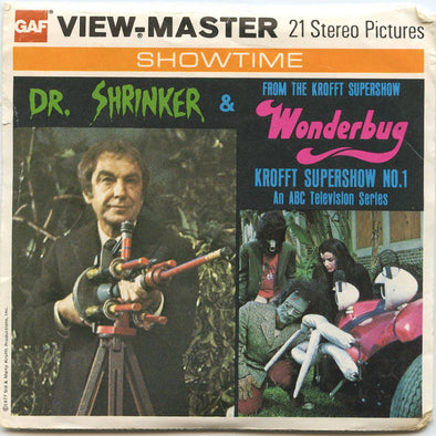 2 ANDREW - Dr. Shrinker & Wonderbug- View-Master 3 Reel Packet - 1970's - vintage - H2-G5 Packet 3dstereo 