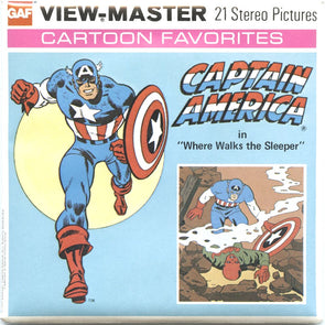 4 ANDREW - Capitan America - View-Master 3 Reel Packet - 1977 - vintage - H43-G5 - Factory Sealed Packet 3Dstereo 