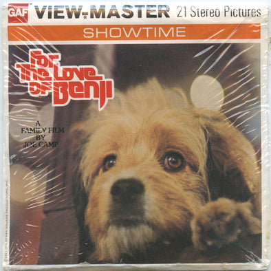 Benji Superstar! - View-Master 3 Reel Packet - 1970s - Vintage - (PKT-H54-G5m-nk) Packet 3Dstereo 
