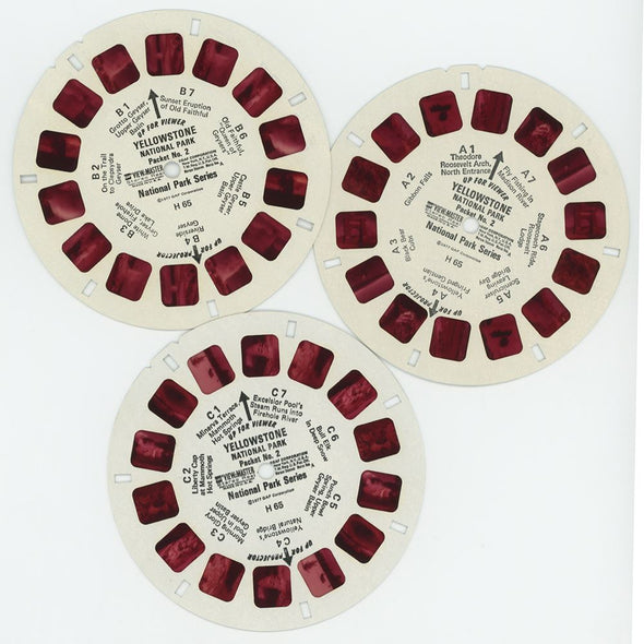 Yellowstone No.2 - View-Master 3 Reel Packet - 1970's view - vintage - (PKT-H65-G5NK) Packet 3Dstereo 