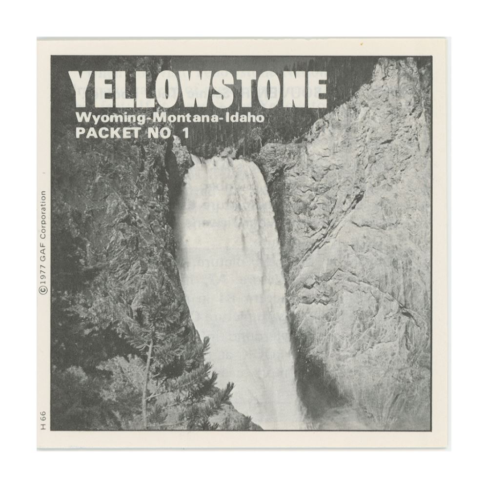 Yellowstone No.1 - View-Master 3 Reel Packet - 1970's view - vintage ...