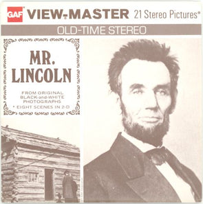 4 ANDREW - Mr. Lincoln - View-Master 3 Reel Packet - 1977 - vintage - H8-G5 Packet 3dstereo 