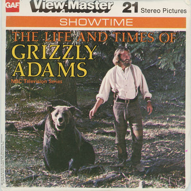 Grizzly Adams - View-Master 3 Reel Packet - 1970s - vintage - (PKT-J10-G5nk) Packet 3Dstereo 