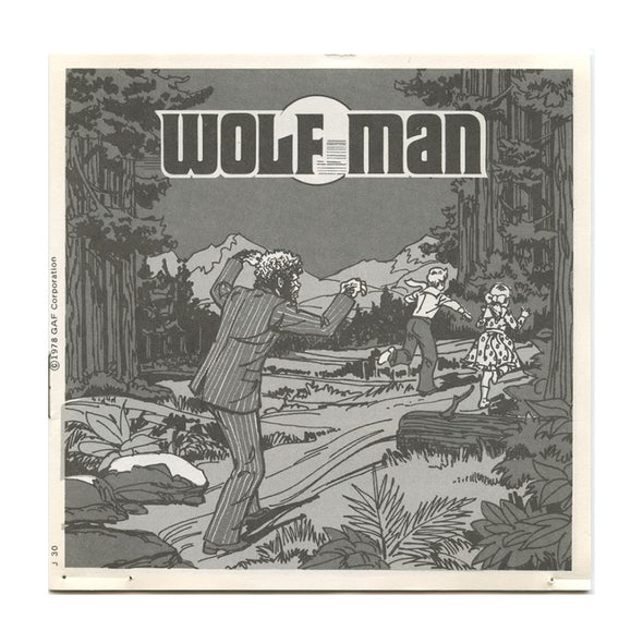 Wolf Man - View-Master 3 Reel Packet - 1970s - vintage - J30-G6 Packet 3dstereo 
