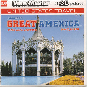 Marriott's Great America - View-Master 3 Reel Packet - 1970s Views - Vintage - (zur Kleinsmiede) - (K94-G6nk) Packet 3dstereo 