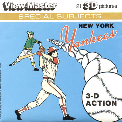 4 ANDREW - New York Yankees - View Master 3 Reel Packet - 1981 - vintage - L20-G6 Packet 3dstereo 