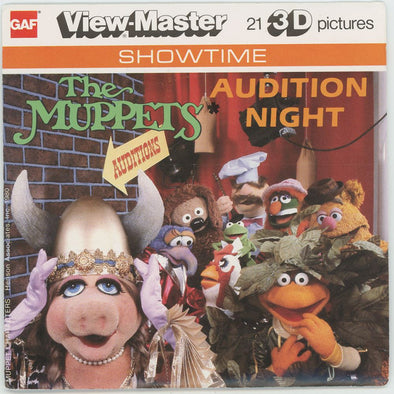ANDREW - Muppets Audition Night - View-Master 3 Reel Packet - 1970s view - vintage - (L9-G5NK) Packet 3dstereo 