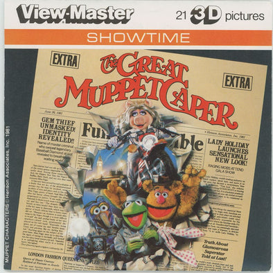 ANDREW -Great Muppet Caper - View-Master 3 Reel Packet - 1970s view - vintage - (M7-V1NK) Packet 3dstereo 