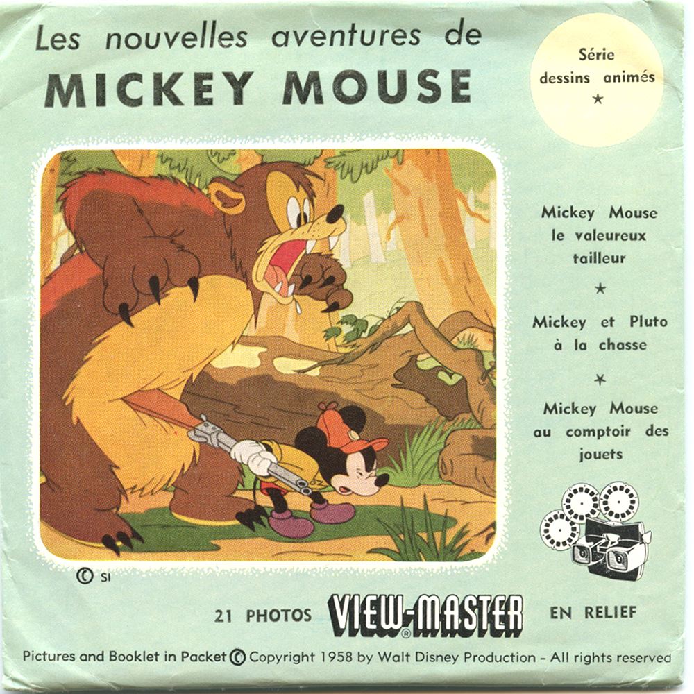 Mickey Mouse - View-Master 3 Reel Packet - 1950s - vintage - B528-BS3 –