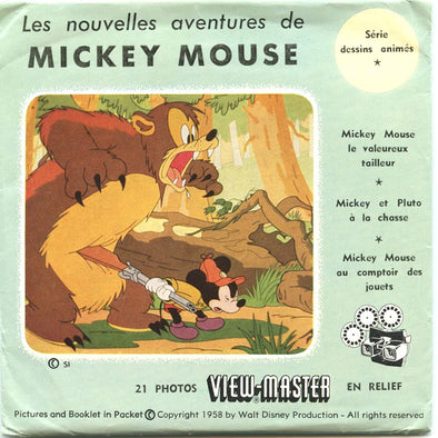 Mickey Mouse - View-Master 3 Reel Packet - 1950s - vintage - B528-BS3