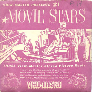4 ANDREW - Movie Stars - View-Master 3 Reel Packet - 1950s - vintage - S1 reels 740, 741, 742 Packet 3dstereo 